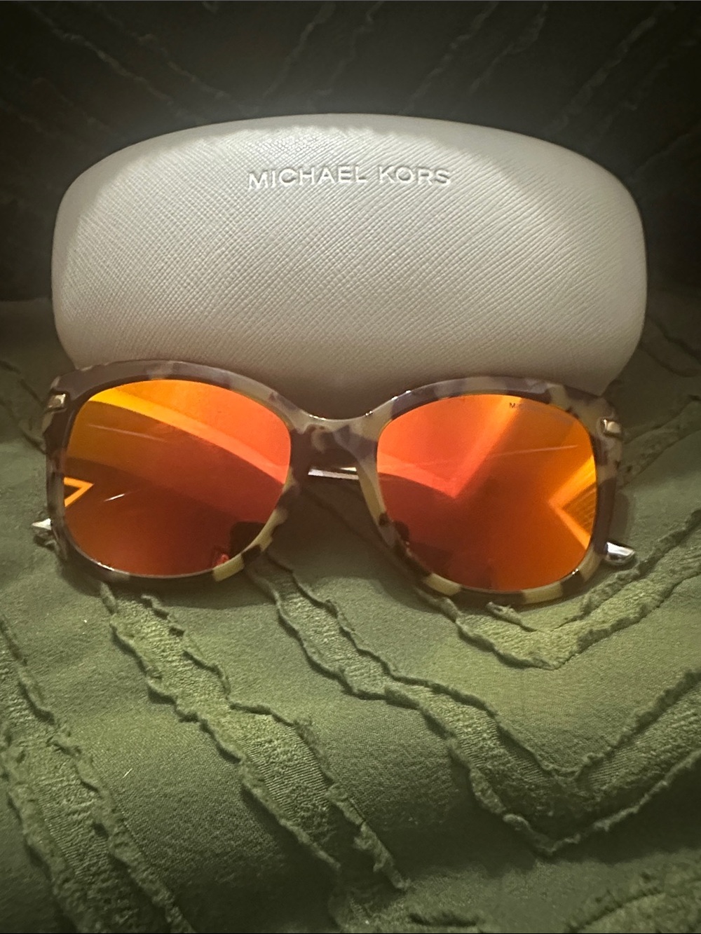 Michael Kors Kids Tortoiseshell Frame with Orange Mirror Lenses